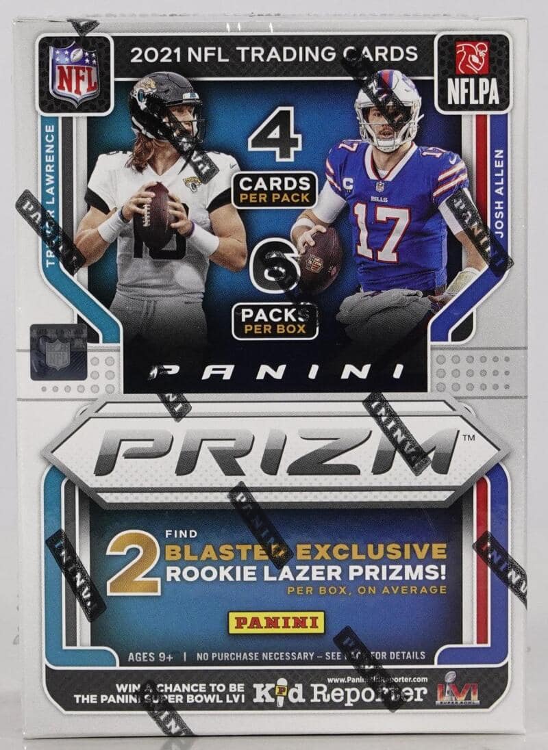 2021 Panini Prizm Football 6-Pack Blaster Box (Lazer Prizms!)