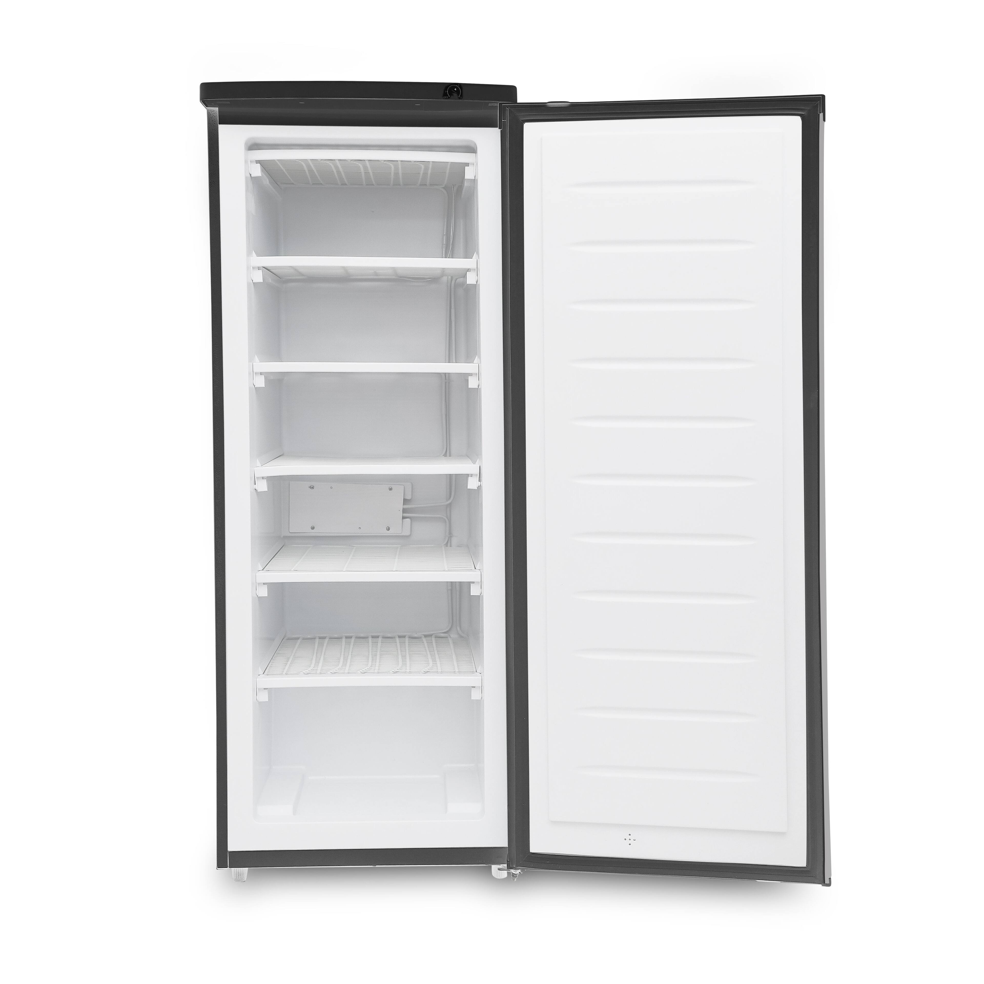 Alt View 1. Commercial Cool - Commercial Cool Upright Freezer, Stand Up Freezer 6 Cu Ft with Reversible Door, Black with VCM Door - Black.
