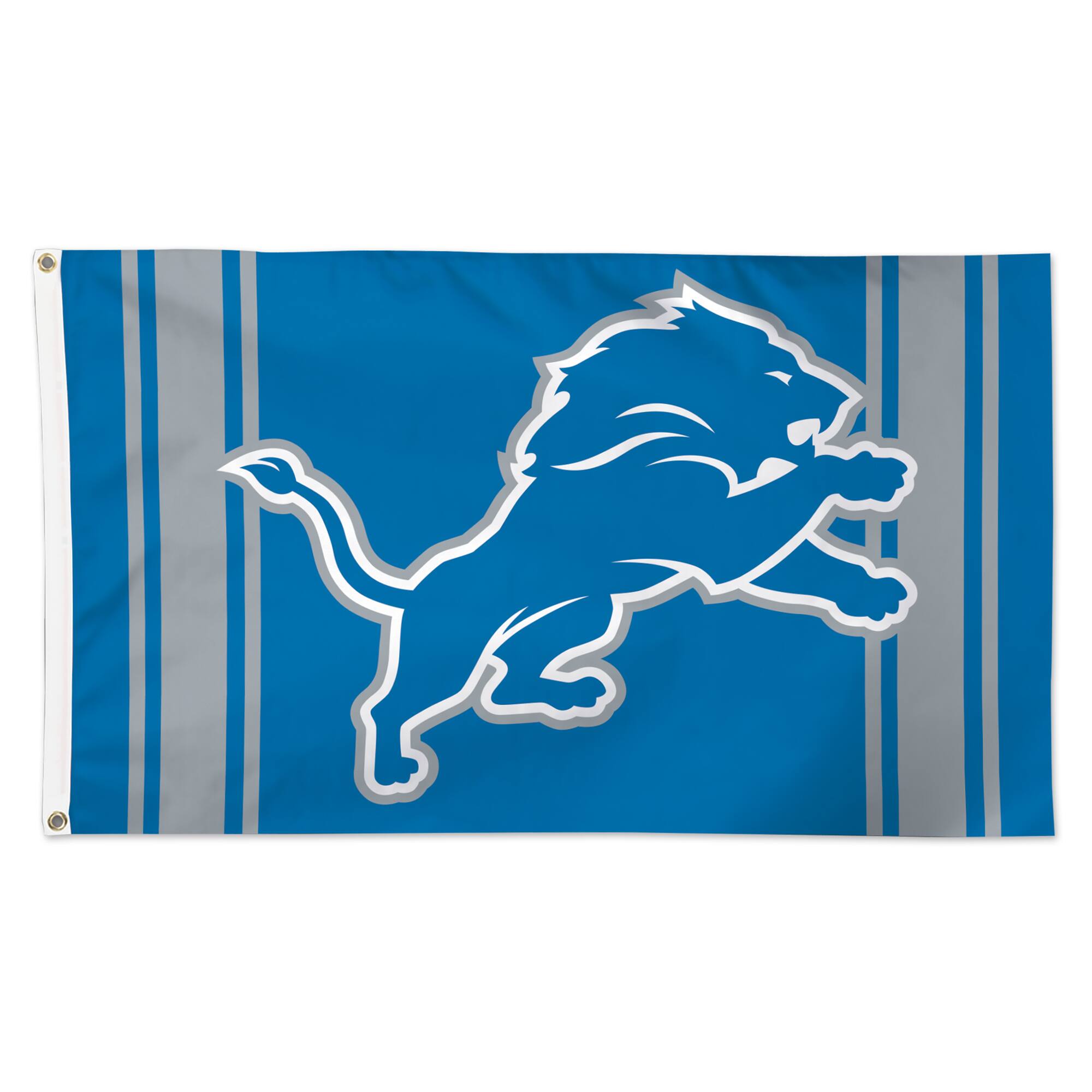 Front. WinCraft - Detroit Lions 3' x 5' Vertical Stripes Deluxe Single-Sided Flag - Multicolor.