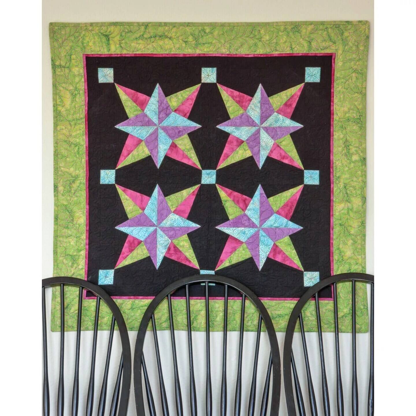 Alt View 2. AccuQuilt - GO! Fabric Cutting Dies; Blazing Star - Black.