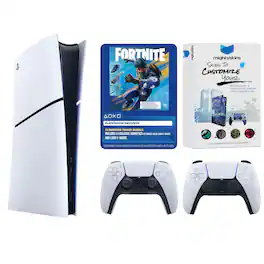 PlayStation 5 Digital Fortnite Flowering Chaos Bundle with Extra Controller and MightySkins Code - PlayStation 5