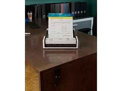 Alt View 1. Brother - Brother ADS-1350W Duplex Portable Document Scanner - White/Black.