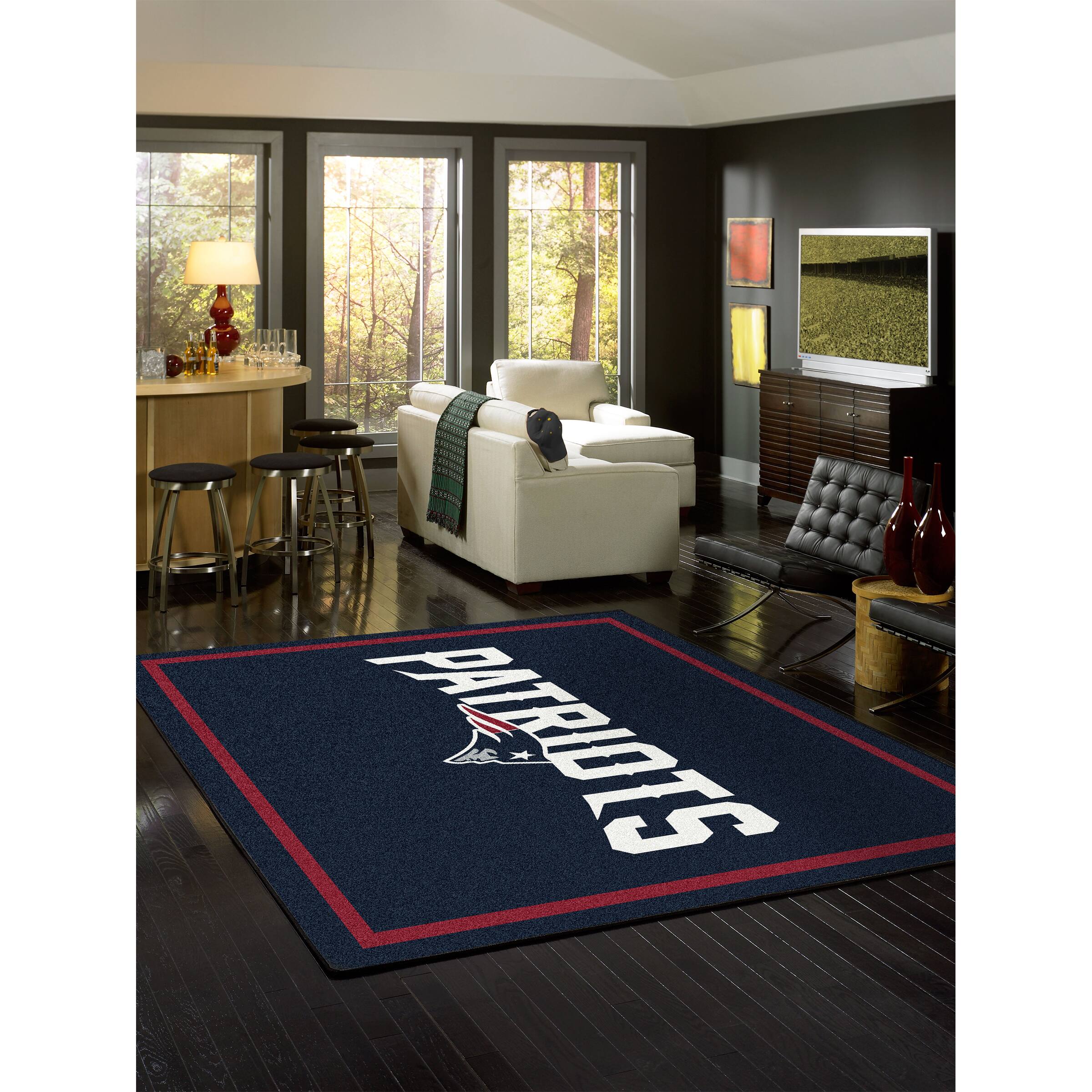 Alt View 1. Imperial - 5'4'' x 7'8'' Spirit Rug - Black.