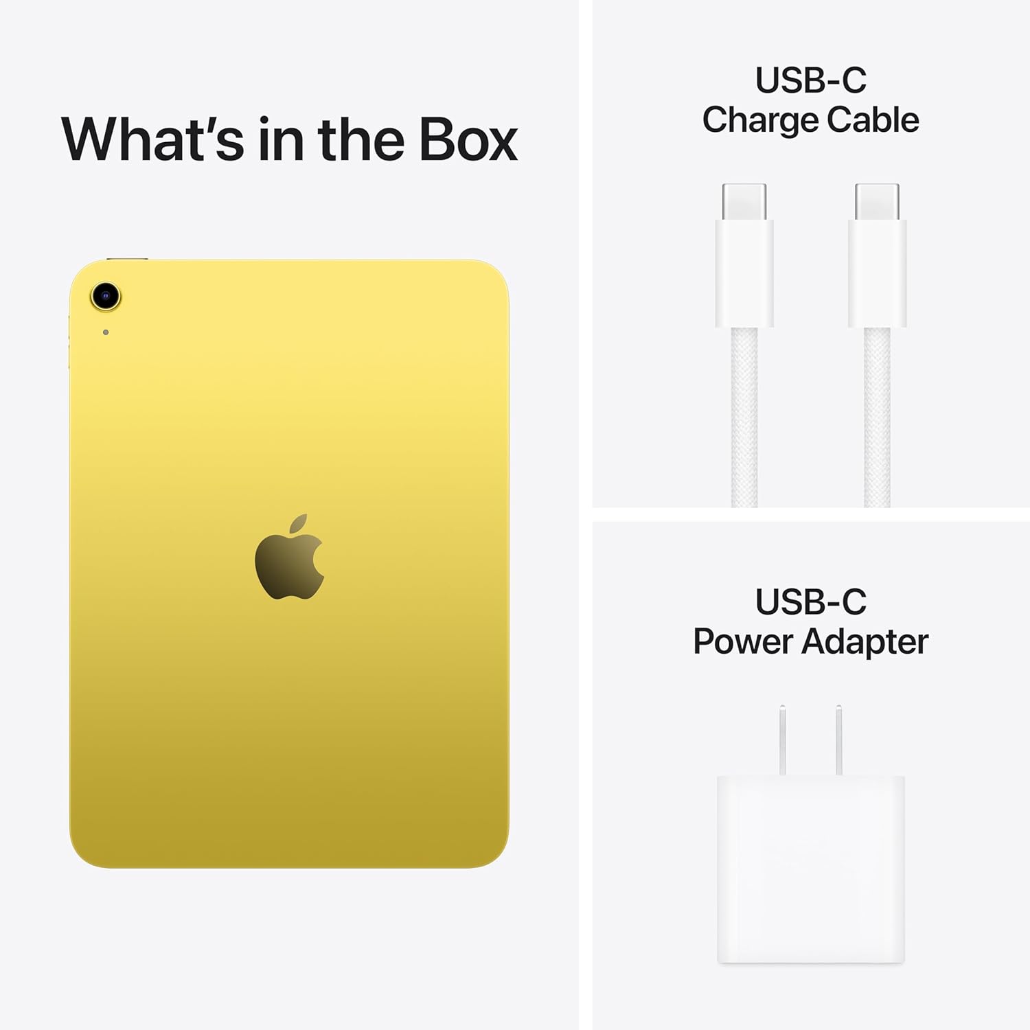 What's in the Box

- USB-C Charge Cable
- USB-C Power Adapter