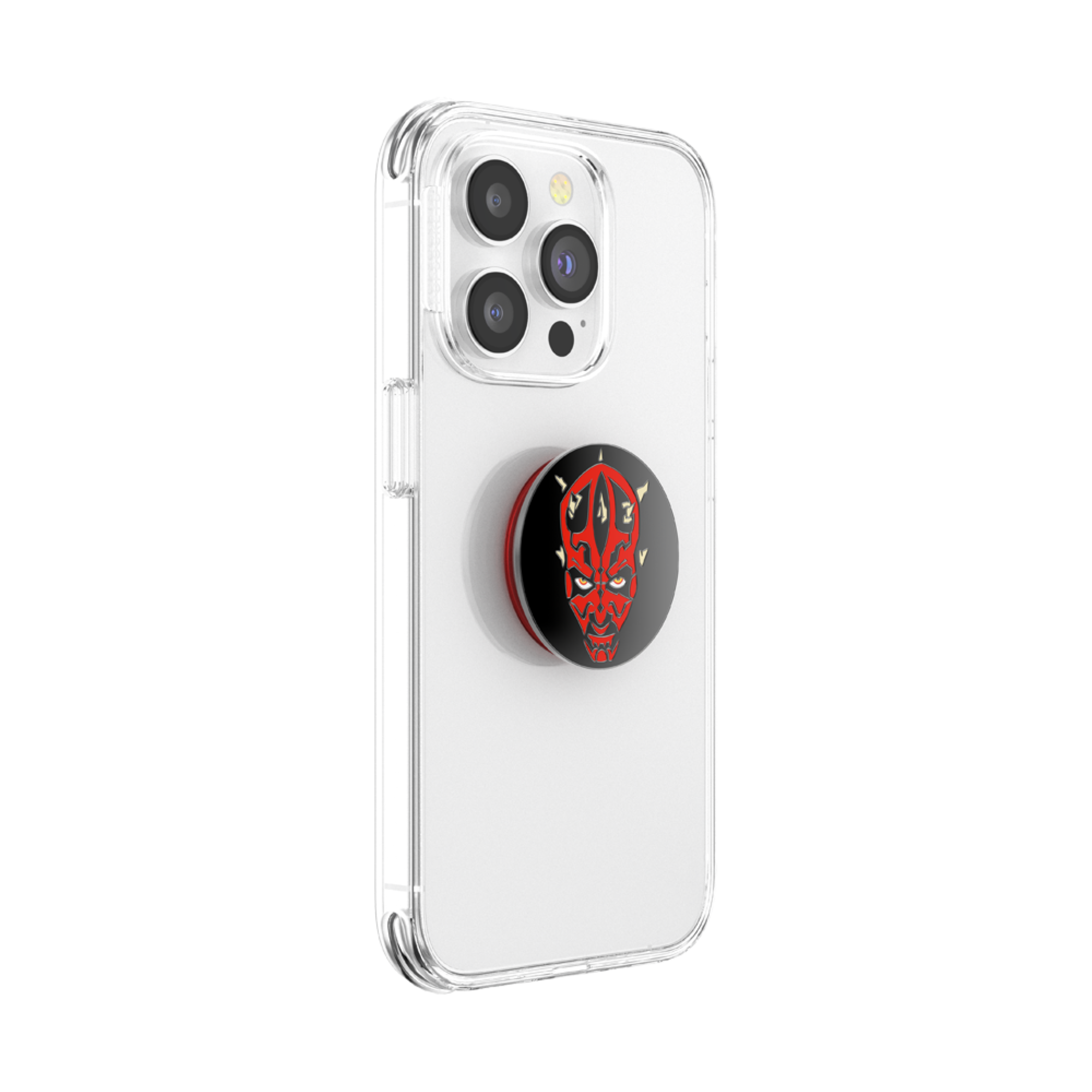 Alt View 2. PopSockets - Adhesive PopGrip Universal Grip & Stand for Cell Phones - Star Wars -Darth Maul Enamel.