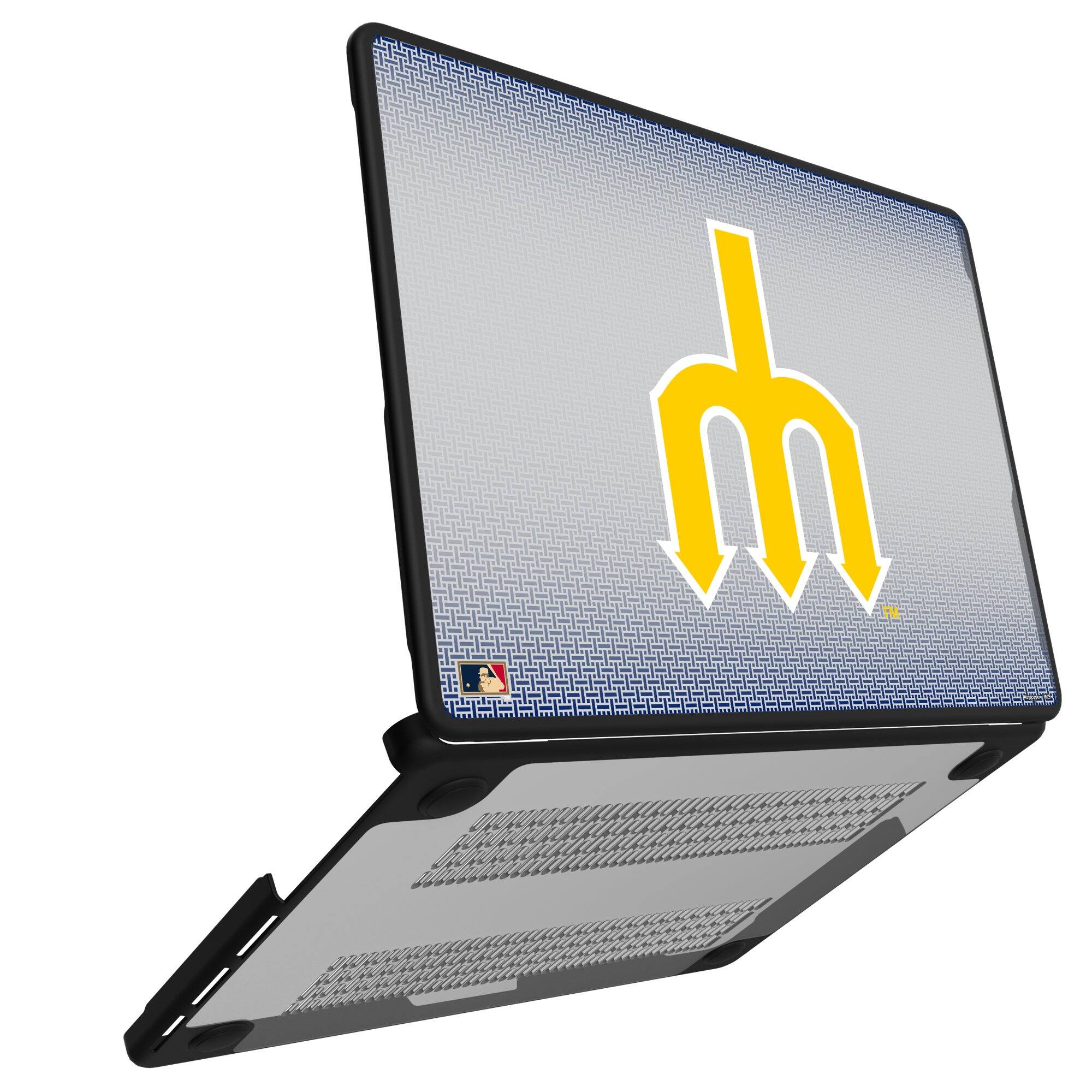 Alt View 1. Keyscaper - Seattle Mariners Linen MacBook Case - Pro 16 in - Multicolor.