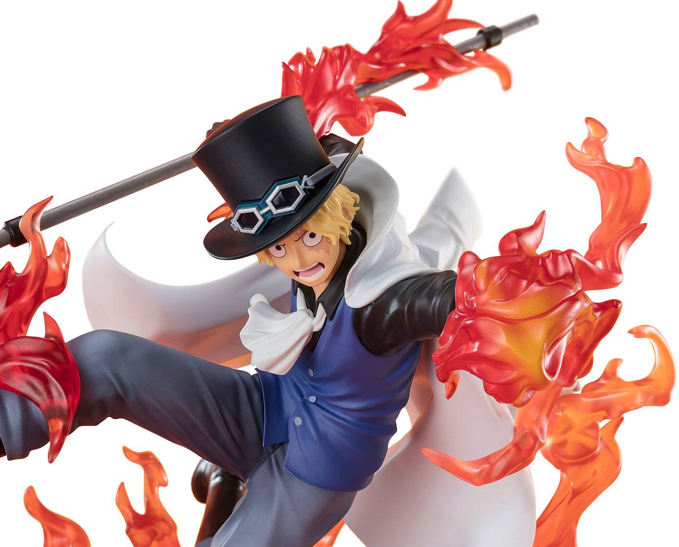 Left. Bandai - Extra Battle Sabo - Fire Fist Rook Check - One Piece - Tamashii Nations Figuarts Zero 7.5" Figure.