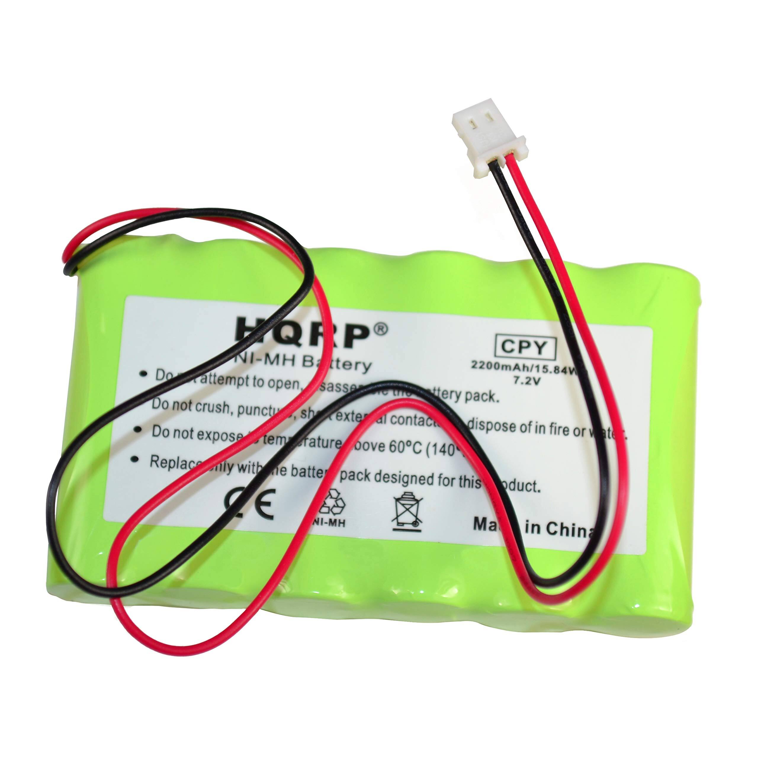 HQRP P CPY  
I-MH Battery  
2200mAh/15.84V  
5.84V  
Do not attempt to open, sasse Do not crush, puncture, short external contacts, dispose of in fire or expose to temperatures above 60°C (140°F).  
Replace only with battery pack designed for this product.  
Made in China