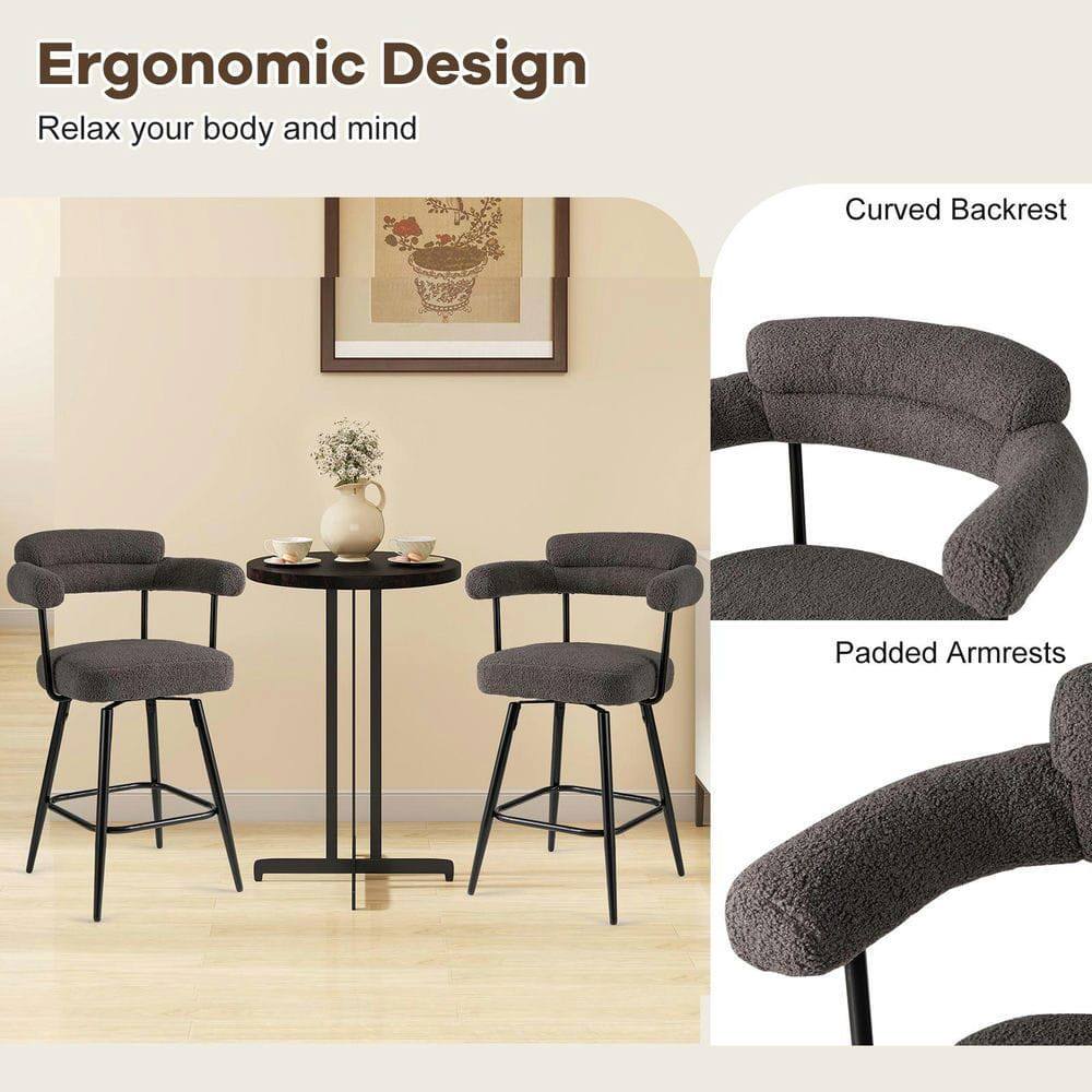 Ergonomic Design  
Relax your body and mind  

Curved Backrest  
Padded Armrests