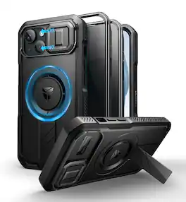 dexnor - Case for iPhone 15 with Privacy Screen Protector, Compatible with MagSafe Rugged Bumper Case Heavy-Duty Protective Cover - Privacy Black