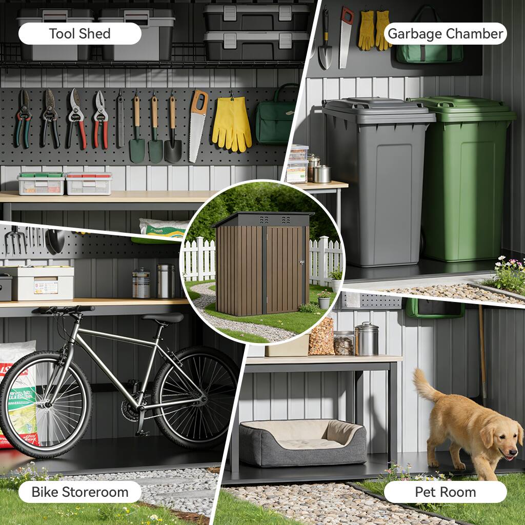 Tool Shed  
Garbage Chamber  
Bike Storeroom  
Pet Room