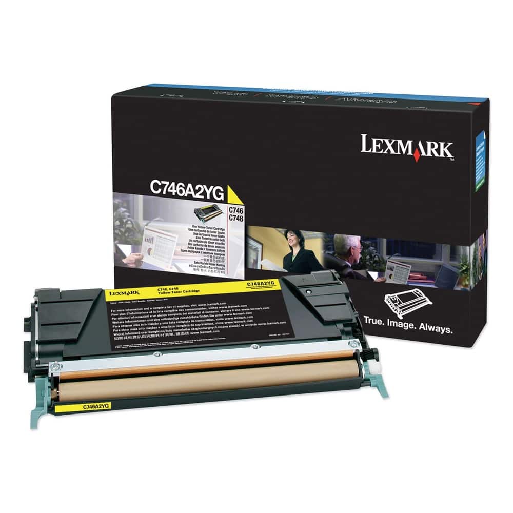 Lexmark - C746A2YG 7000 Page-Yield Toner - Yellow