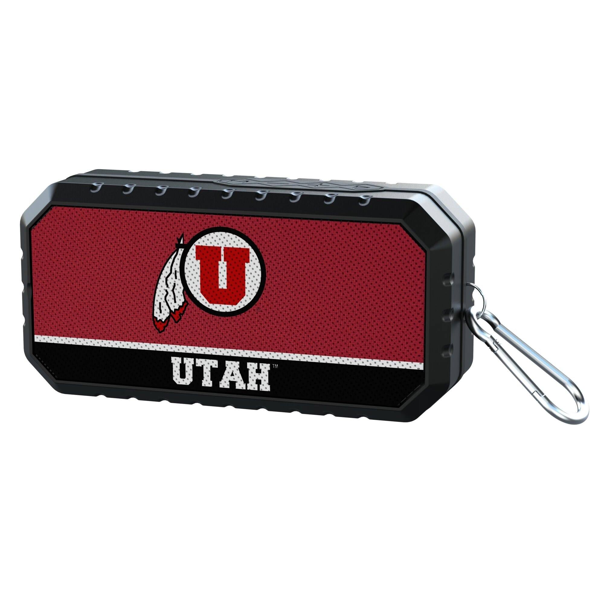 Alt View 1. Keyscaper - Utah Utes End Zone Water Resistant Bluetooth Speaker - Multicolor.