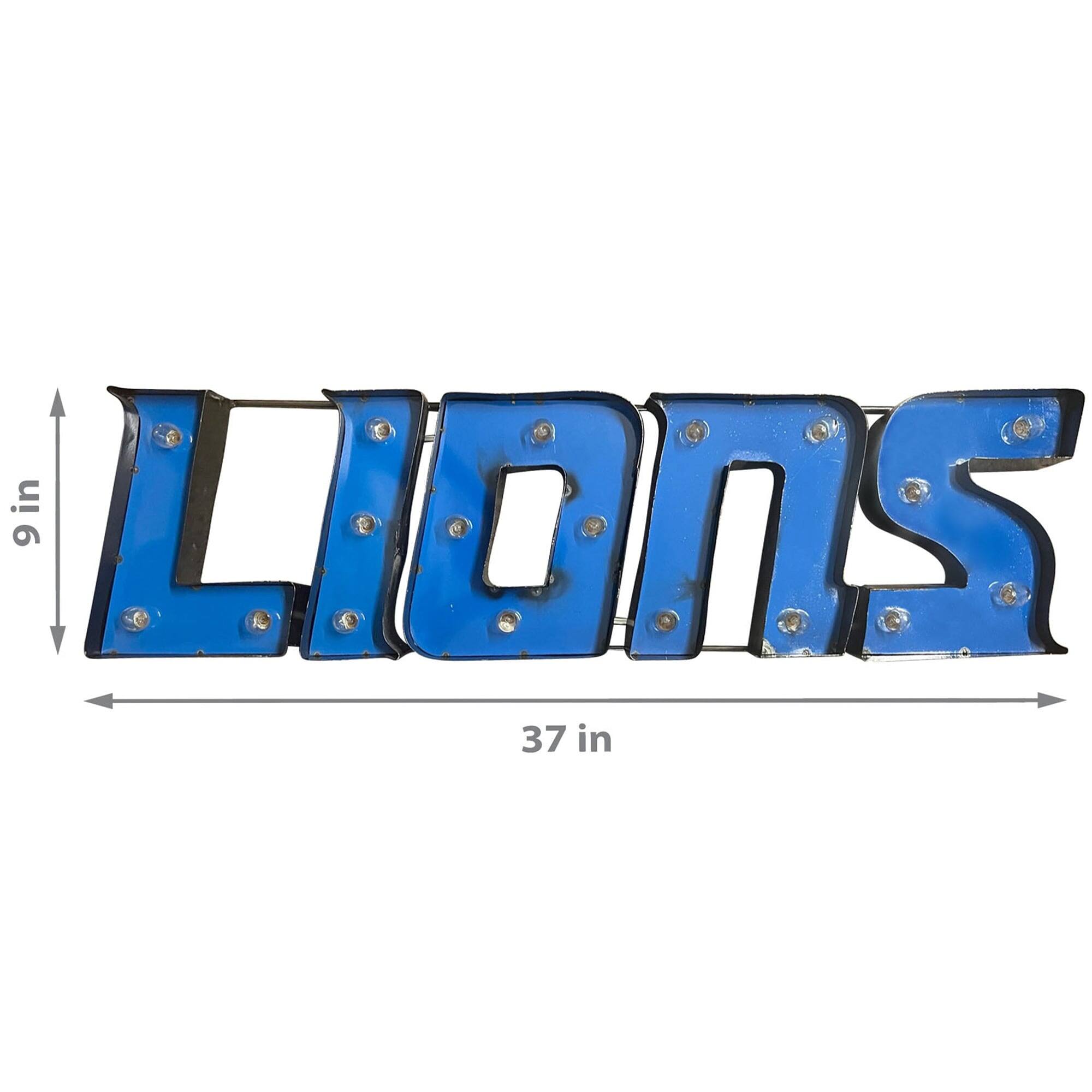 LIONS

9 in

37 in