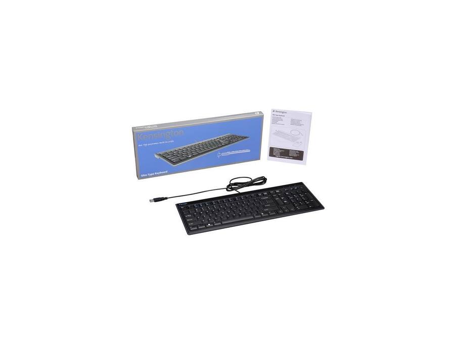 Sheffield Keyboard Kensington K72357USA 104 Keys Slim Type Standard Keyboard /silver Black ...