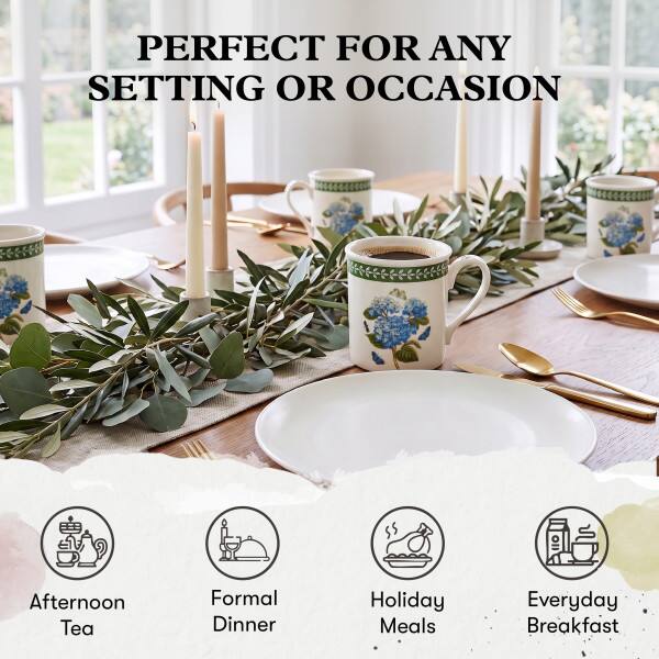PERFECT FOR ANY SETTING OR OCCASION

Afternoon Tea  
Formal Dinner  
Holiday Meals  
Everyday Breakfast