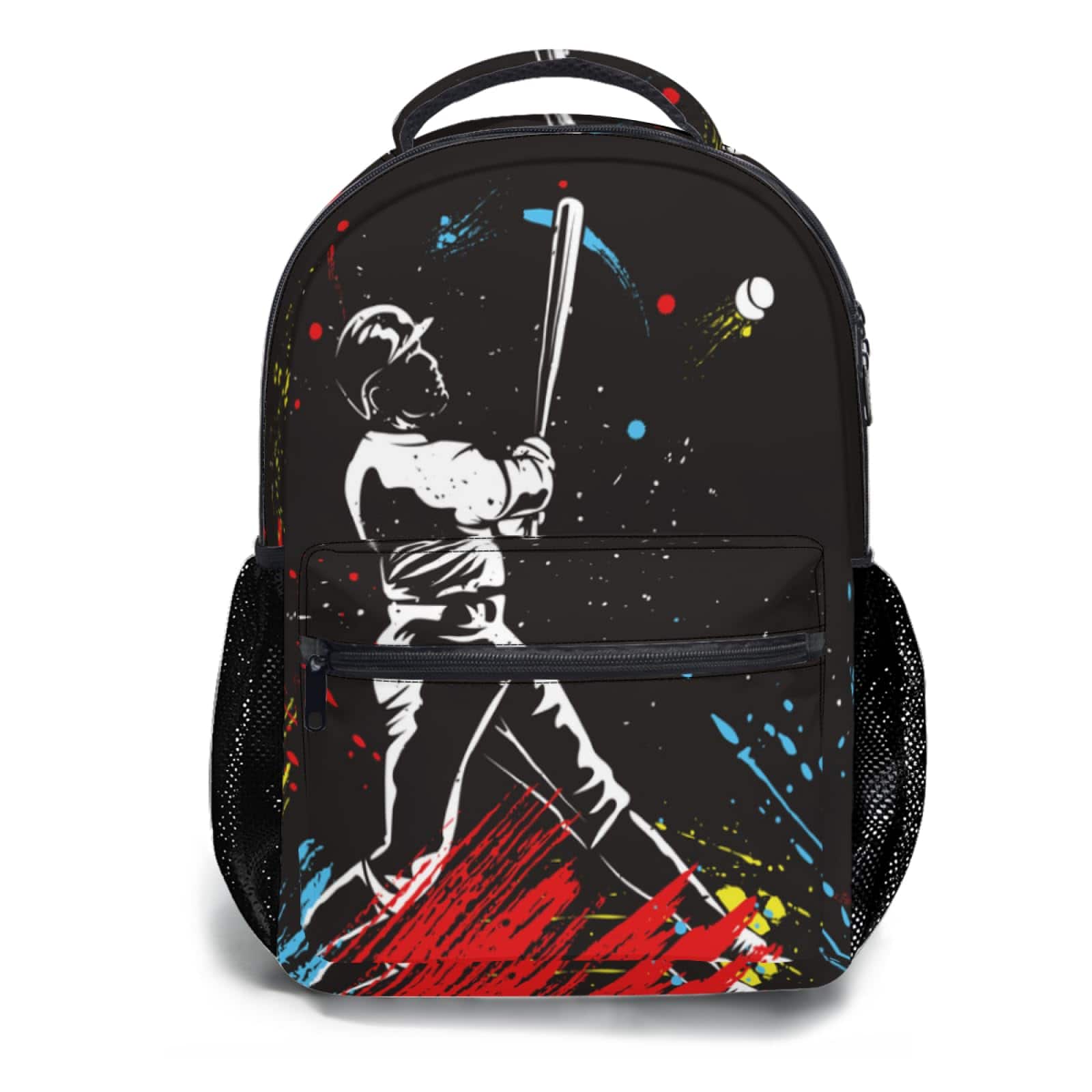 Pacoar Cade - Motorcross Backpack For Dirt Bike School Bag Lightweight Bookbag Daypack Students Laptop Travel Adjustable Shoulder - Black Baseball