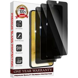 Entronix - Anti-Spy Privacy Screen Protector For Galaxy S24 Ultra - 3-Piece Combo - Transparent