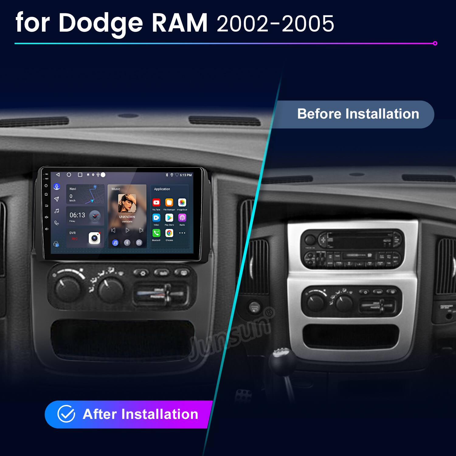 for Dodge RAM 2002-2005

Before Installation

After Installation