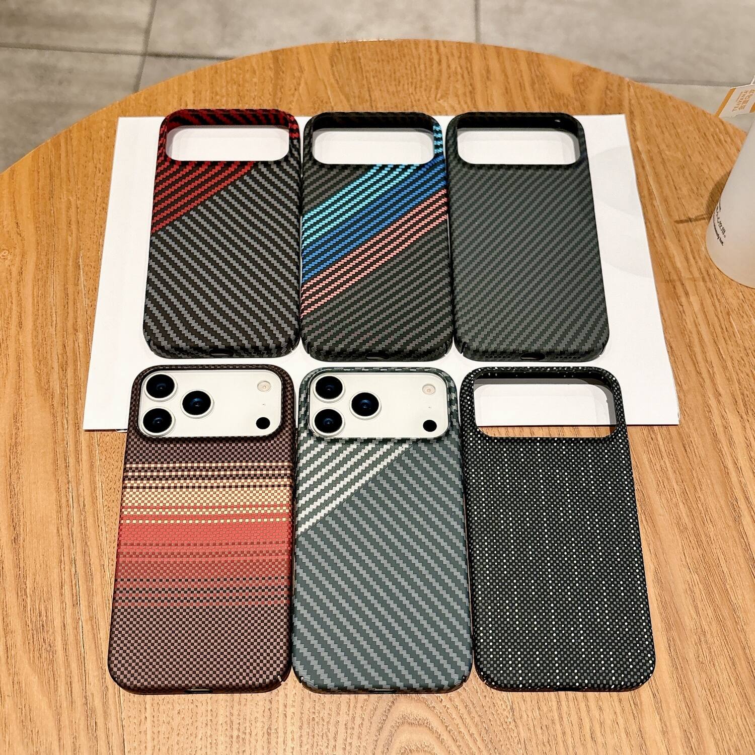 Alt View 1. Dteck - Magnetic Case for Apple iPhone 17 Pro Max,Mag Safe Compatible,Ultra-Slim Carbon Fiber Texture Hard Shell Cover - D.