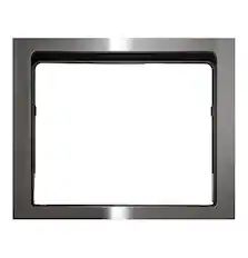 Front. GE Profile - Optional Built-In Trim Kit for Compact Dishwasher PZF560HGWBB - Stainless Steel.