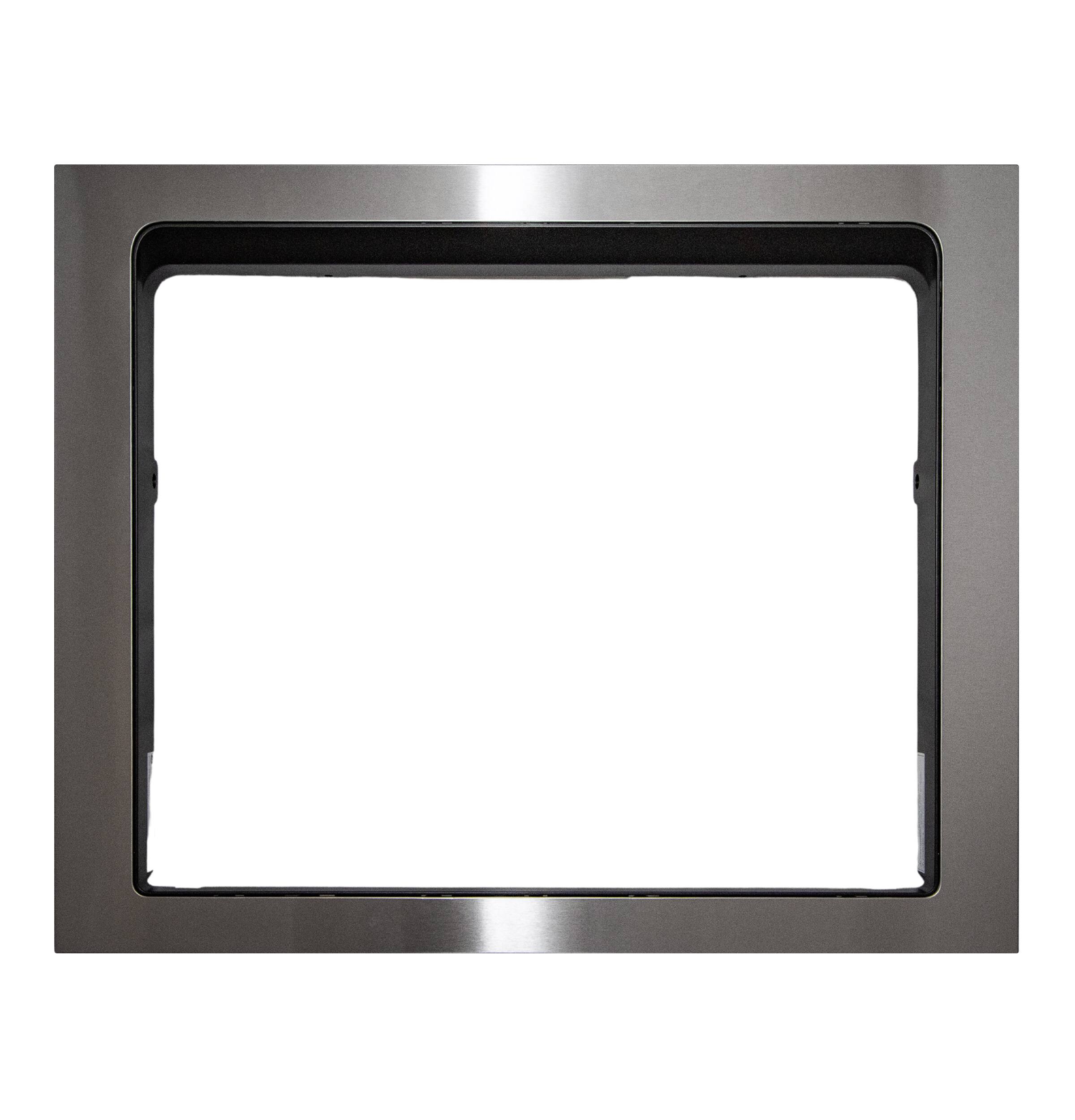 Front. GE Profile - Optional Built-In Trim Kit for Compact Dishwasher PZF560HGWBB - Stainless Steel.