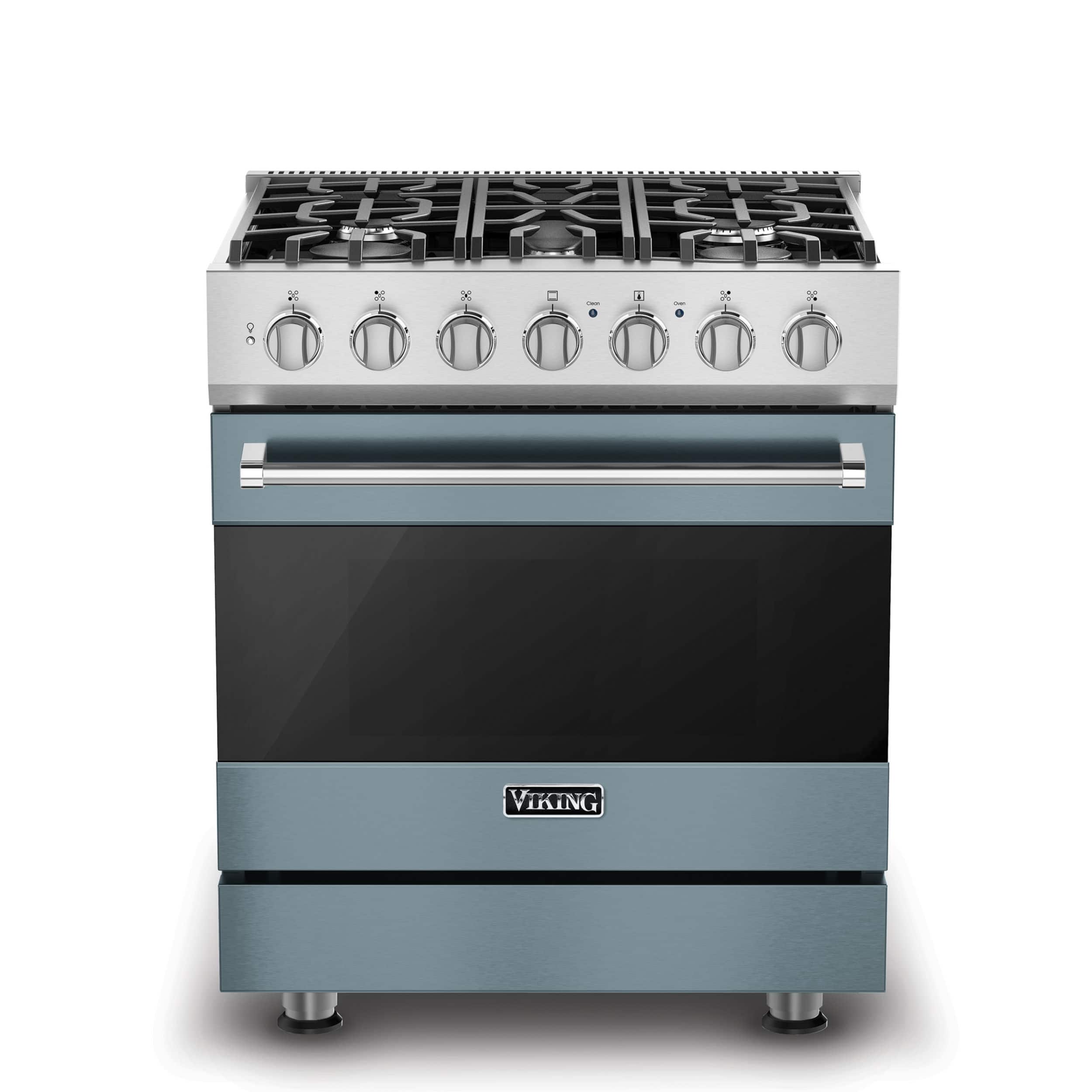 Viking - 3 Series 4.7 Cu. Ft. Self-Cleaning Freestanding Dual Fuel LP Gas Convection Range - November Sky - November Sky