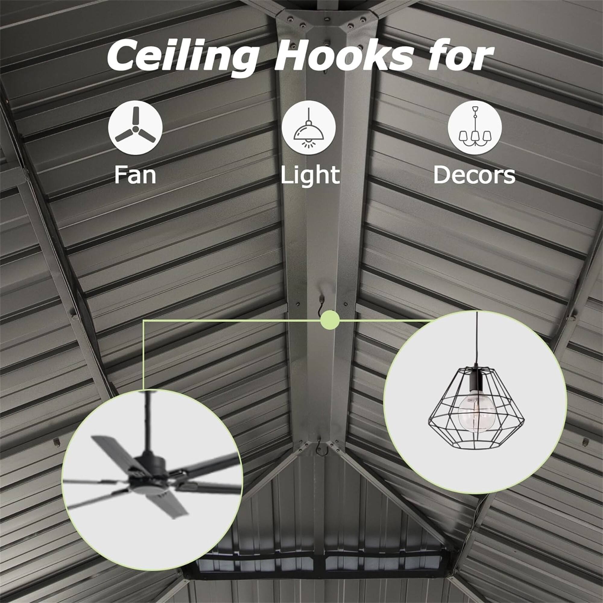 Ceiling Hooks for  
Fan  
Light  
Decors