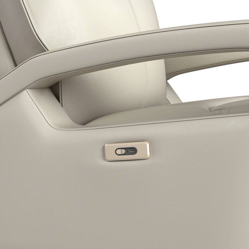 Alt View 5. Picket House Furnishings - Barnard P1 Recliner with Glider and Swivel in Del Mar Cream - Cream.