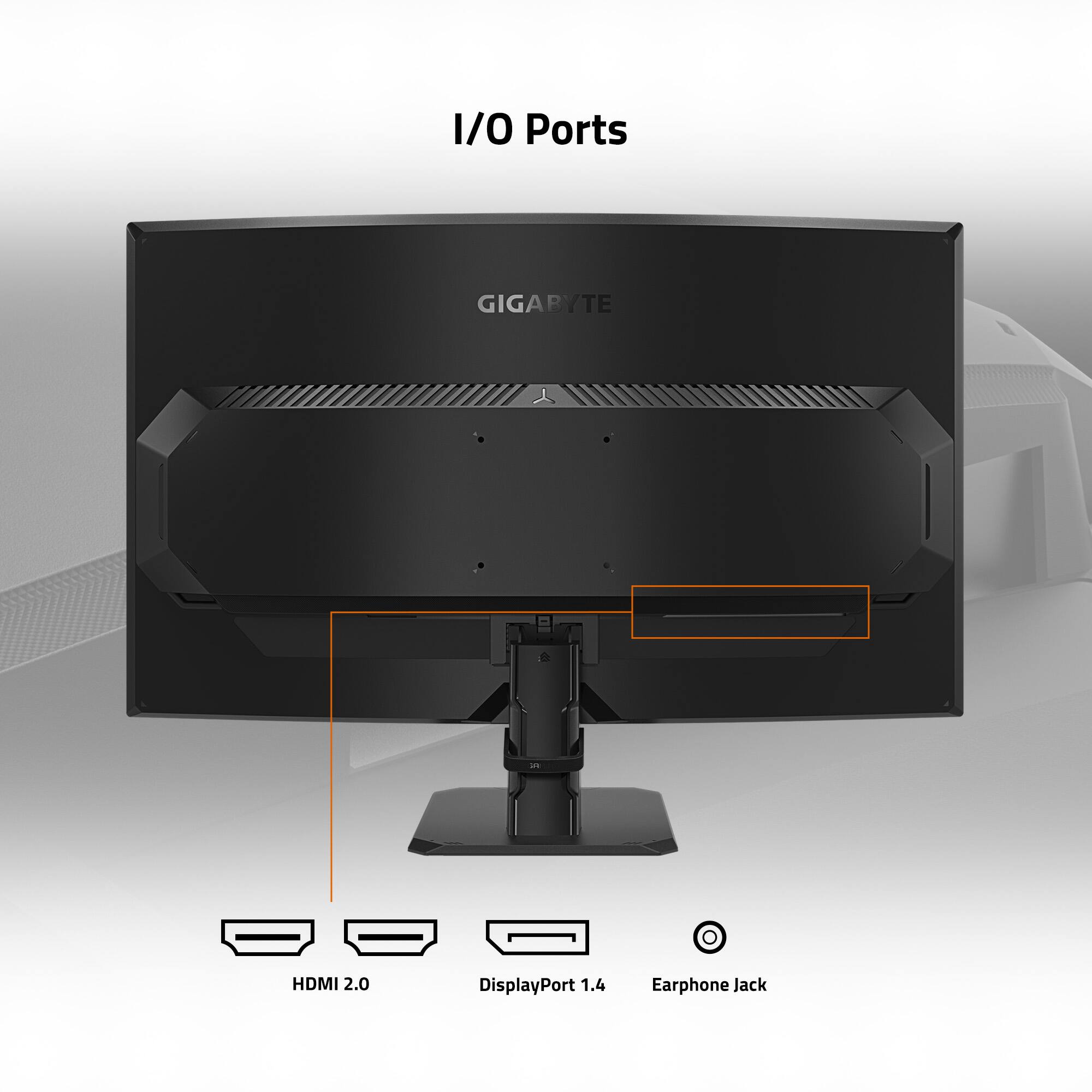 I/O Ports  
GIGABYTE  
HDMI 2.0  
DisplayPort 1.4  
Earphone Jack