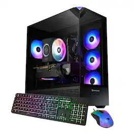 iBUYPOWER - Element Gaming Desktop PC - Intel Core Ultra 5 250KF Plus, NVIDIA RTX 5070 12GB, 16GB DDR5 RAM, 1TB SSD_EBI5N5701 - Black