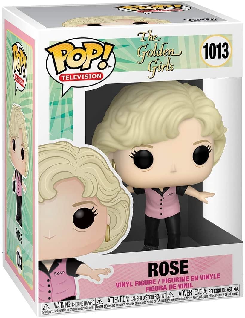 **The Golden Girls**

**1013**

**Rose**

**VINYL FIGURE / FIGURINE EN VINYLE / FIGURA DE VINIL**

**WARNING: CHOKING HAZARD. Small parts. Not suitable for children under 36 months.**

**ATTENTION: DANGER D'ÉTOUFFEMENT. Petites pièces. Ne convient pas aux enfants de moins de 36 mois.**

**ADVERTENCIA: PESEGO DE ASFIXIA. Partes pequeñas. No es adecuado para niños menores de 36 meses.**