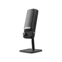 NZXT - Capsule Elite Premium Wired Cardioid Condenser Microphone with Multi-Position Design - Black - Front_Zoom