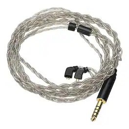 Unique Bargains - IEM Earphone Cable 1.2M, 28AWG 4-Core High Purity Silver-Plated HiFi Replacement for Ananda Arya HE400SE (4.4mm, TFZ) - Gray