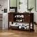 Alt View 2. Gymax - Gymax Buffet Sideboard Storage Cupboard Console Table w/ Open Shelf & Side Cabinets Brown - Brown.