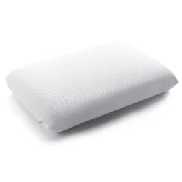 Cheer Collection - Memory Foam Bed Pillow with Zip-Off Cover for Pressure Relief and Better Sleep - White