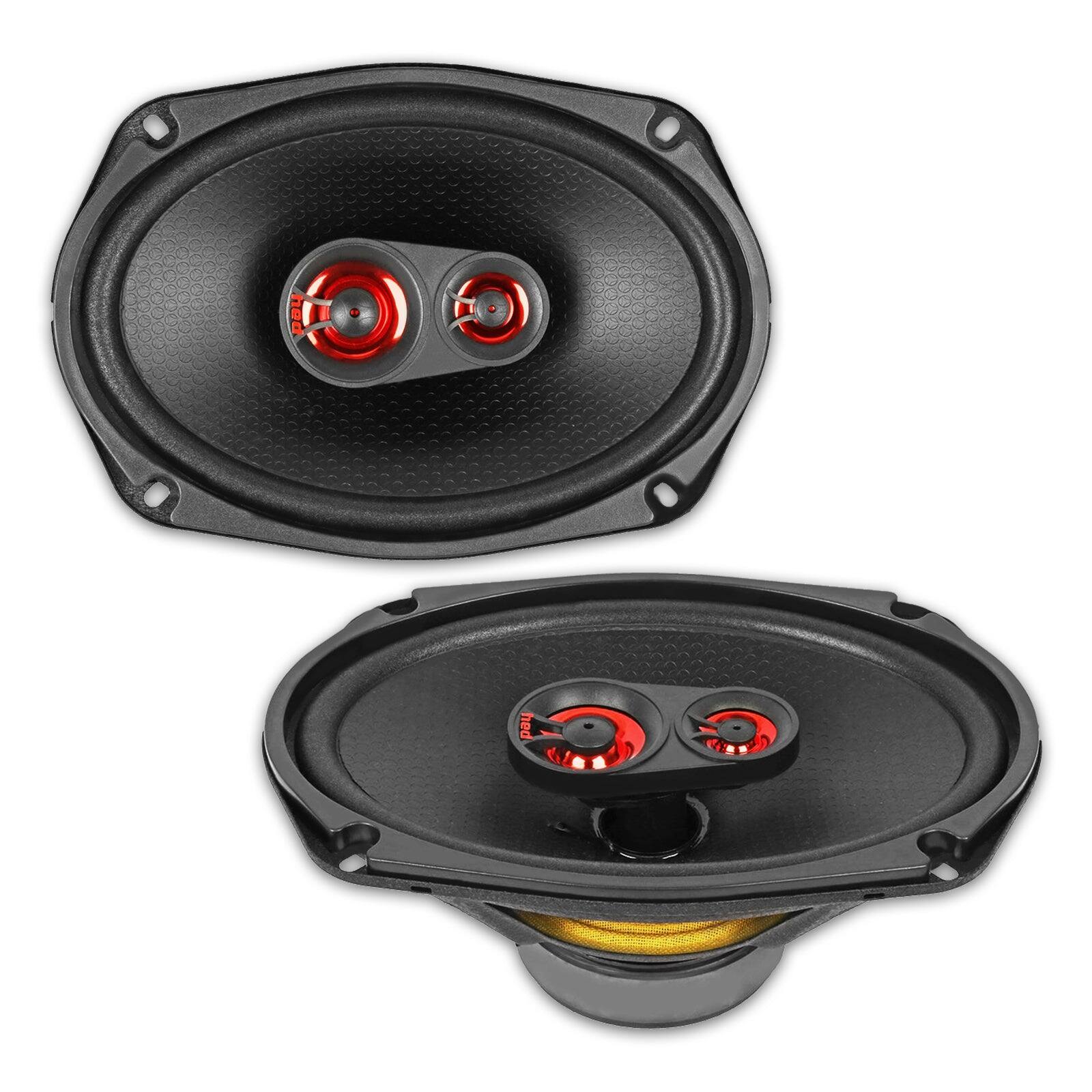 Cerwin Vega - H693 - HED 2025 Edition 6"x 9” 3-Way Coaxial Full Range Speaker Set - Black and Red