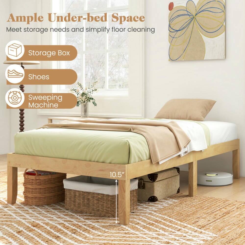 Ample Under-bed Space  
Meet storage needs and simplify floor cleaning  
Storage Box  
Shoes  
Sweeping Machine  
10.5"