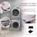 STACKING KIT WITH SHELF SPACE SAVING
Free stacking kit CSKD 24 included to stack the Dryer on top of the washer securely