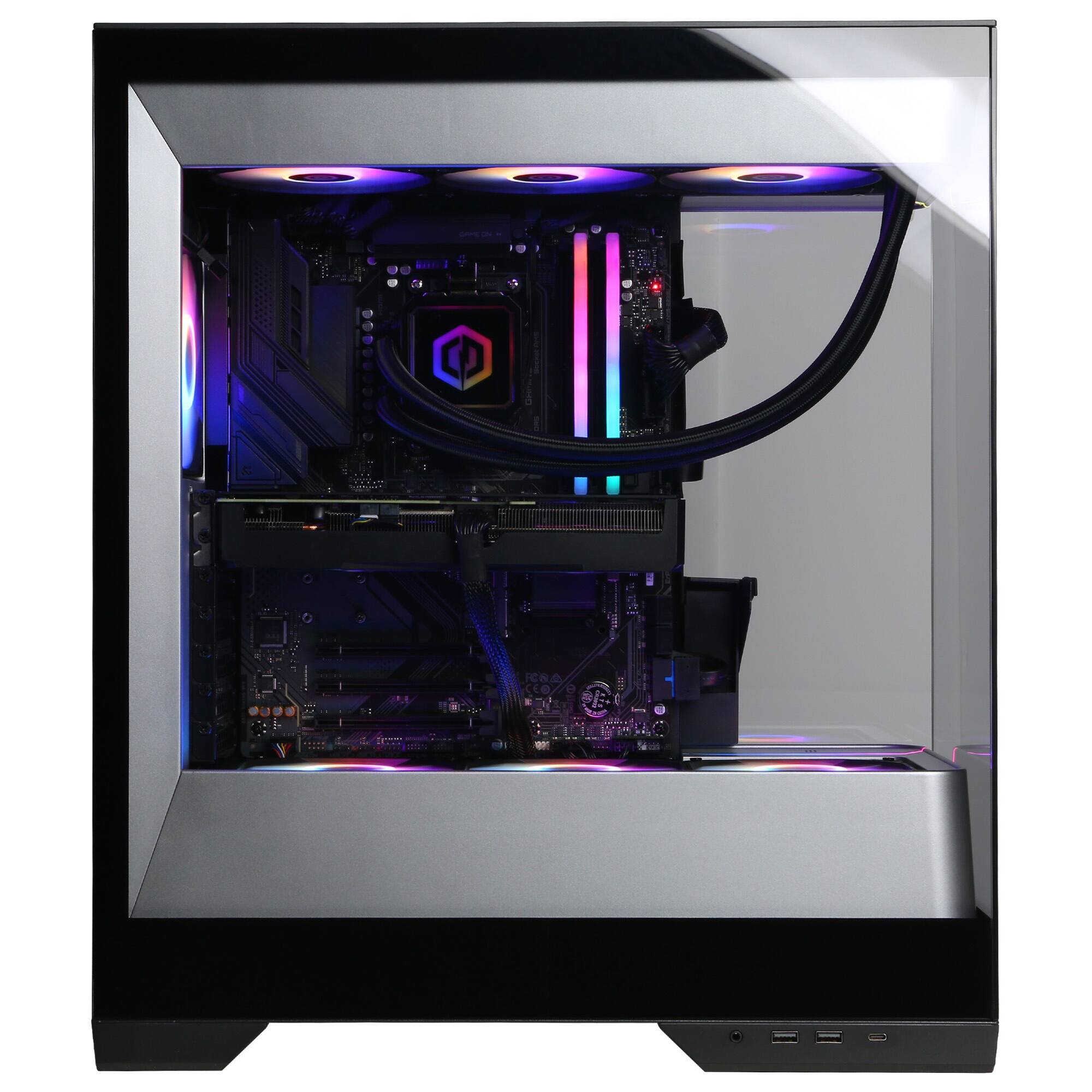CyberPowerPC Gaming Desktop AMD Ryzen 9 9900X 2024 NVIDIA GeForce