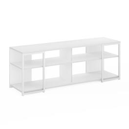 Furinno - Camnus Modern Living TV Stand for TVs up to 65 Inch - Solid White/White