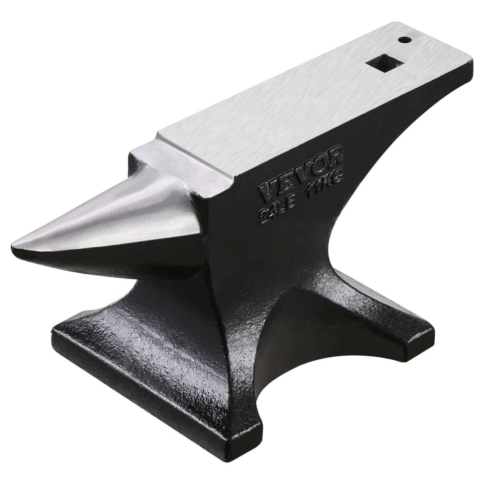 VEVOR - Single Horn Anvil, 25lbs Cast Steel Anvil, High Hardness Rugged Round Horn Anvil for Blacksmiths, with Stable Base - Black price history on PriceWatchPro