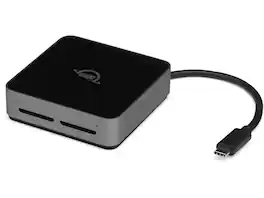OWC - Atlas Dual SD-Slot Reader - USB-C Bus Powered, Mac/Windows/iPad/Chrome OS Compatible