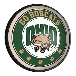 The Fan-Brand - Ohio Bobcats Mascot 18'' Round Slimline Illuminated Wall Sign - Multicolor