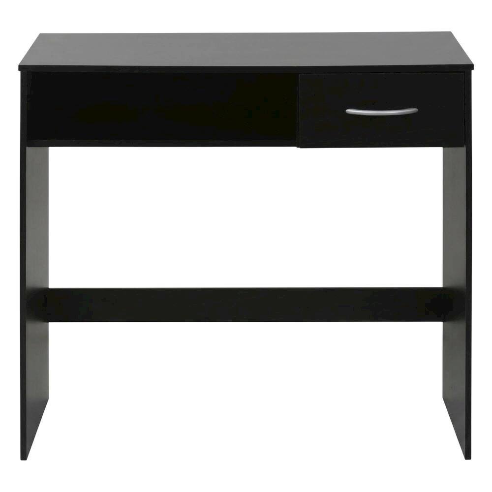 Back. BisonOffice - Computer Study Desk with Drawer in Modern Style for Home Office - Black.