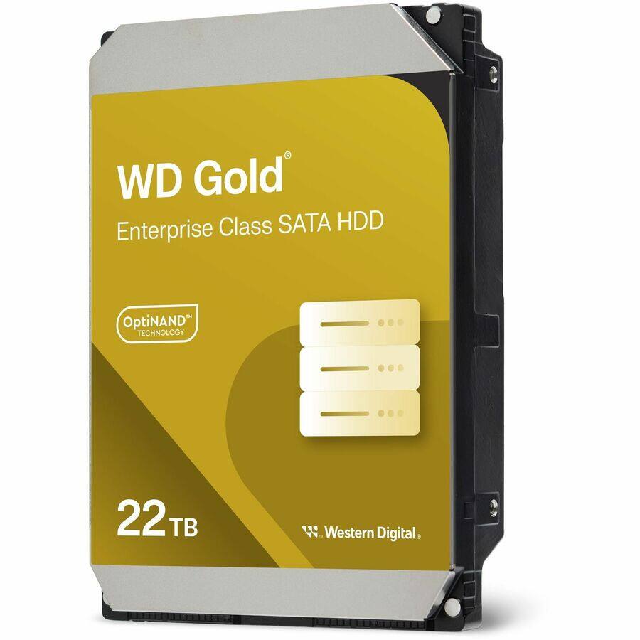 WD Gold  
Enterprise Class SATA HDD  
OptiNAND Technology  
22 TB  
Western Digital
