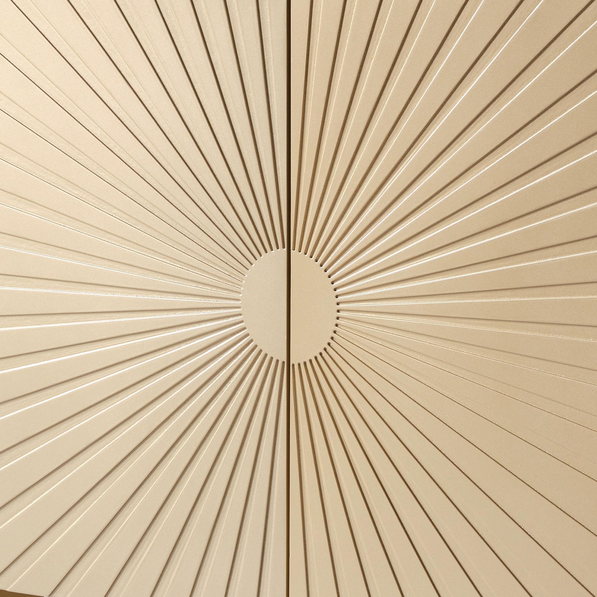 Alt View 2. Kings Brand Furniture - Kings Brand Furniture 2-Door Storage Cabinet, Accent Sideboard Buffet, Coffee Bar Console Table - Gold.