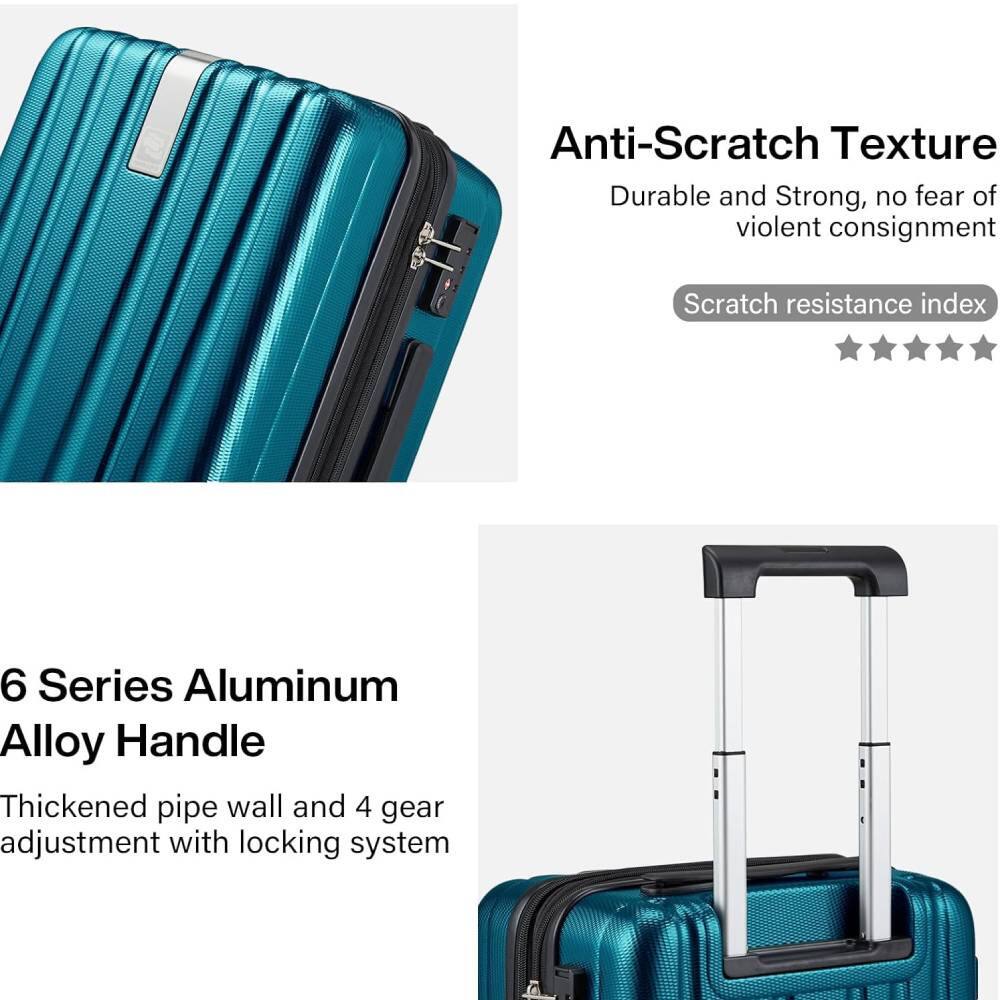 Anti-Scratch Texture  
Durable and Strong, no fear of violent consignment  
Scratch resistance index: ★★★★★  

6 Series Aluminum Alloy Handle  
Thickened pipe wall and 4 gear adjustment with locking system