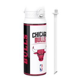 NBA ION8 Water Bottle, BPA Free Recyclon , NBA Varsity Chicago Bulls, 500ml (18oz) - Multi