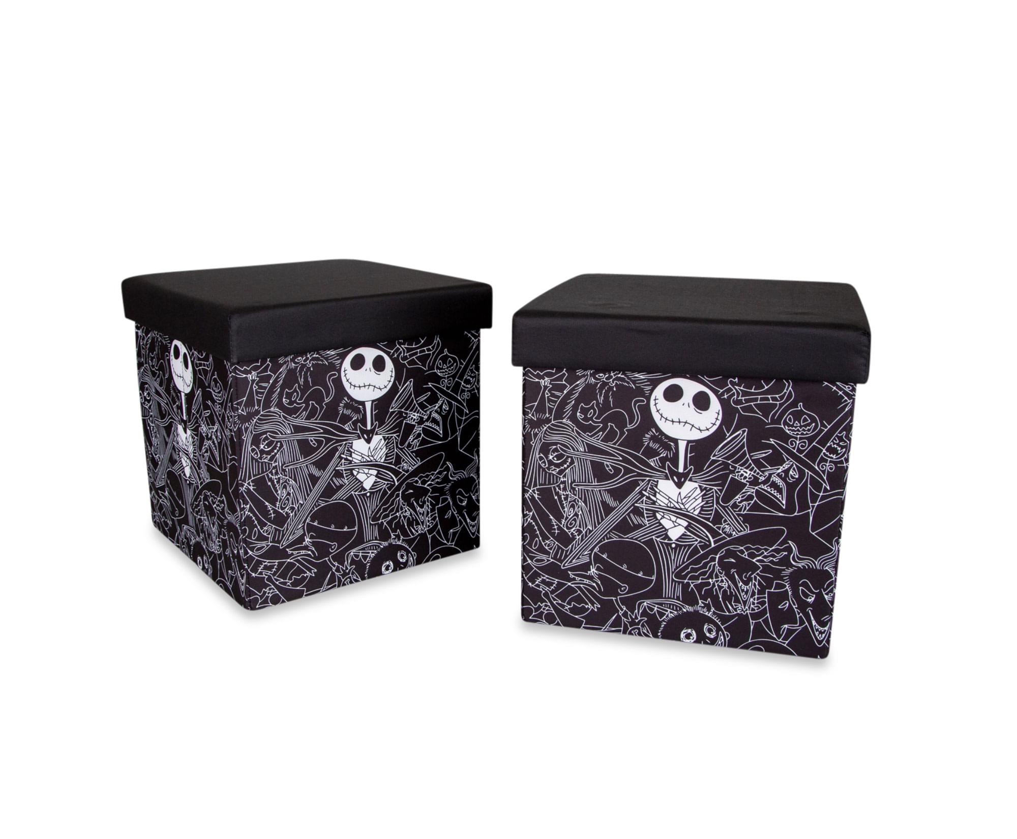 Alt View 1. Disney - Disney The Nightmare Before Christmas Jack Skellington Storage Bins | Set of 2 - Black.